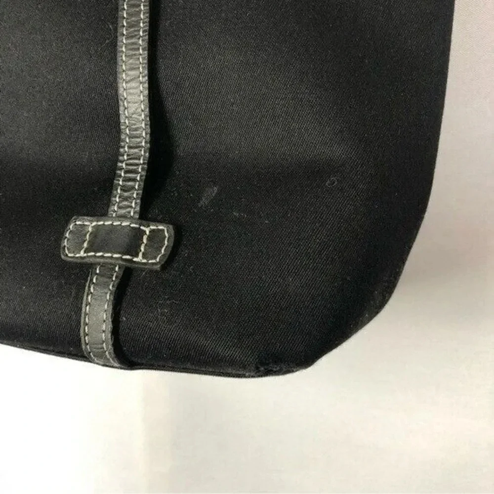 Dooney & Bourke Black Canvas East West Shopper Tote